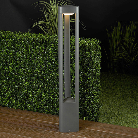 Borne lumineuse Nanna en aluminium avec LED