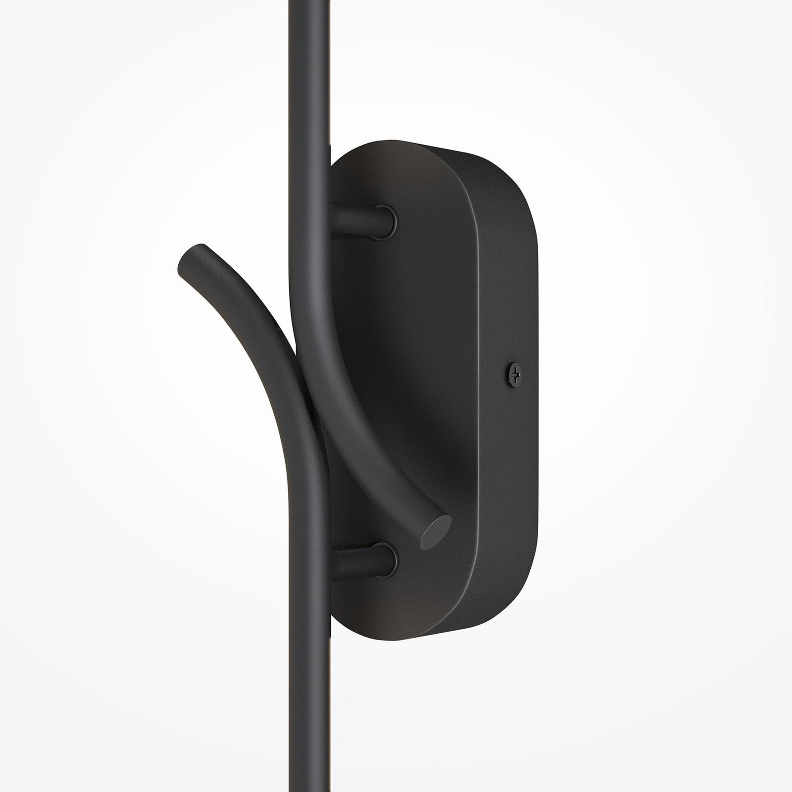 RENAISSANCE LED wall lamp, black/black, height 63 cm, 2 lights.