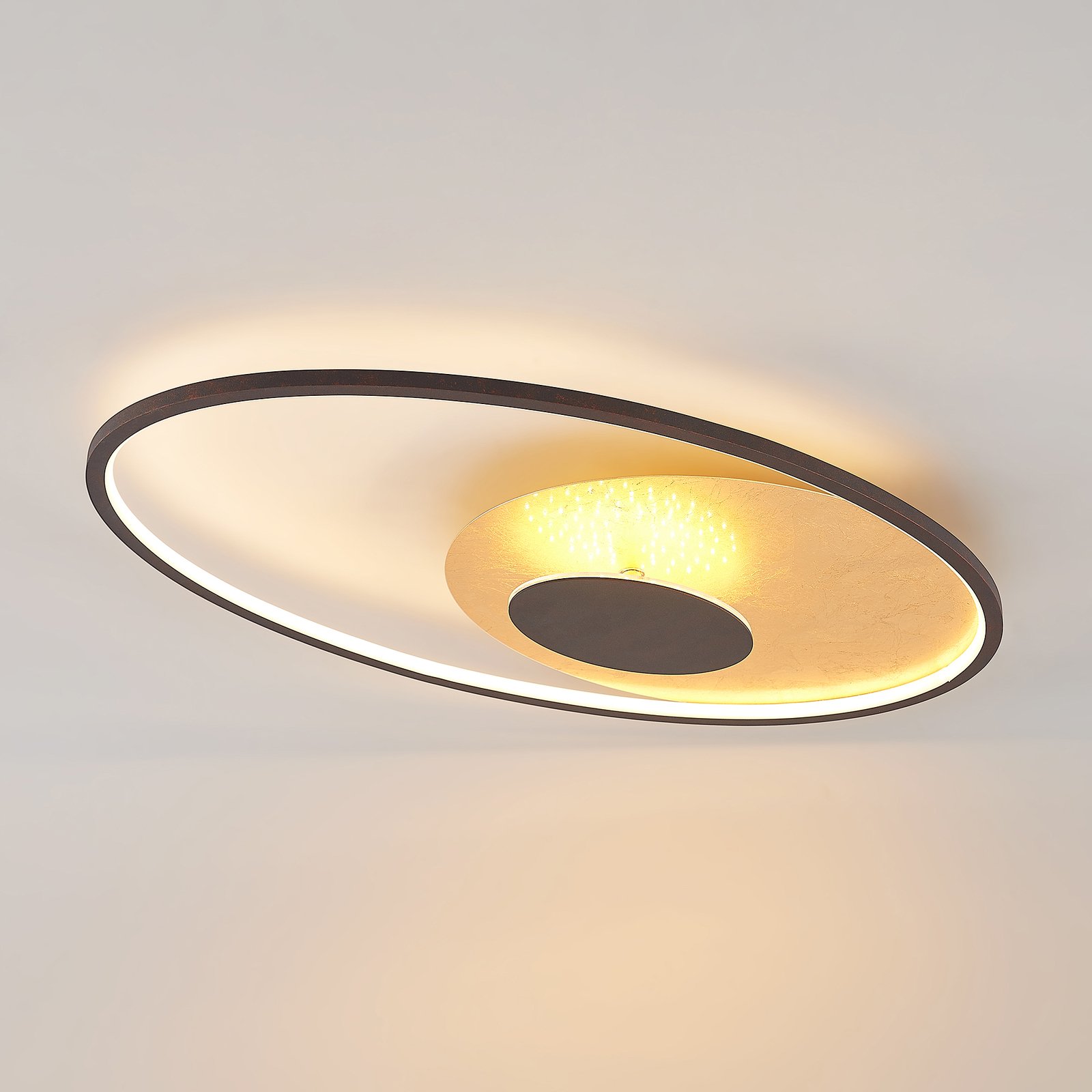 Feival LED Lámpara de Techo L73 Rust/ Gold - Lindby
