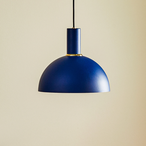 Hängelampe Selma, einflammig, blau Ø 27 cm