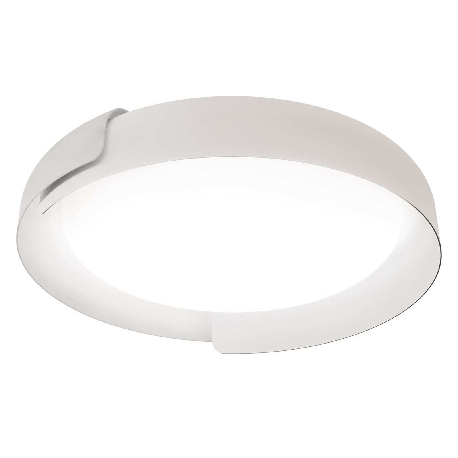 kdln Plafonieră LED Dala alb/alb Ø 87 cm dimabil - Camera de zi / sufragerie - Design - Metal