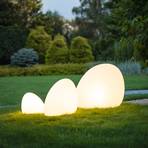 Luminaire d'extérieur Stone L, 80 x 65 cm, blanc, plastique, IP44