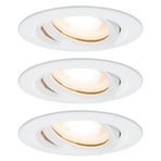 Nova LED recessed spotlight, dimmable, IP65, white - Paulmann