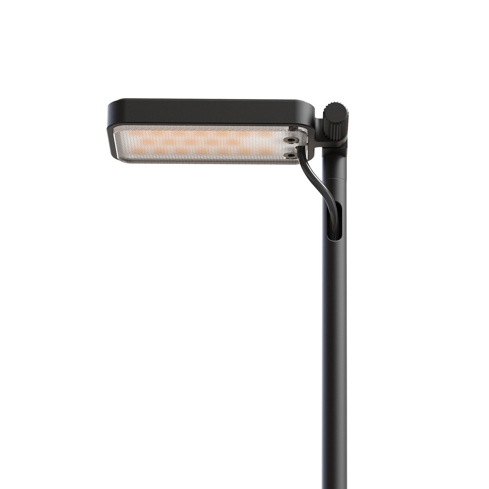 Luceplan LED-Wegelampe Flia, 75 cm hoch, schwarz, Kunststoff