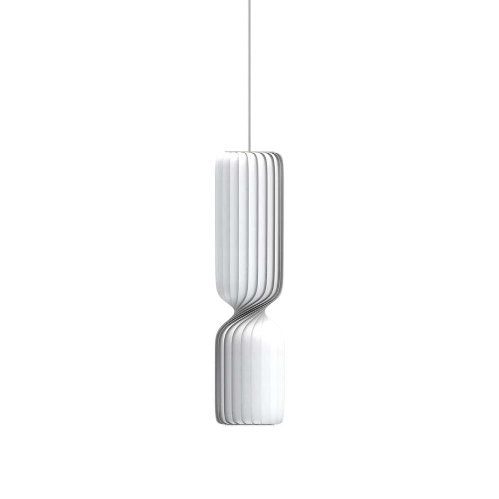 Lampada a sospensione Tom Rossau TR41, 100 cm, bianca, plastica, E27