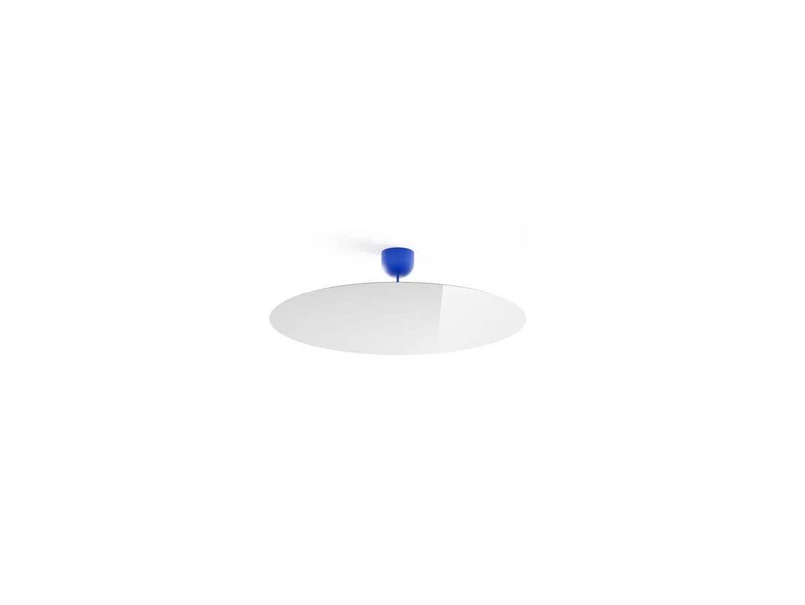 Luceplan – Millimetro Deckenleuchte H23 Ø85 Royal Blue/Mirror