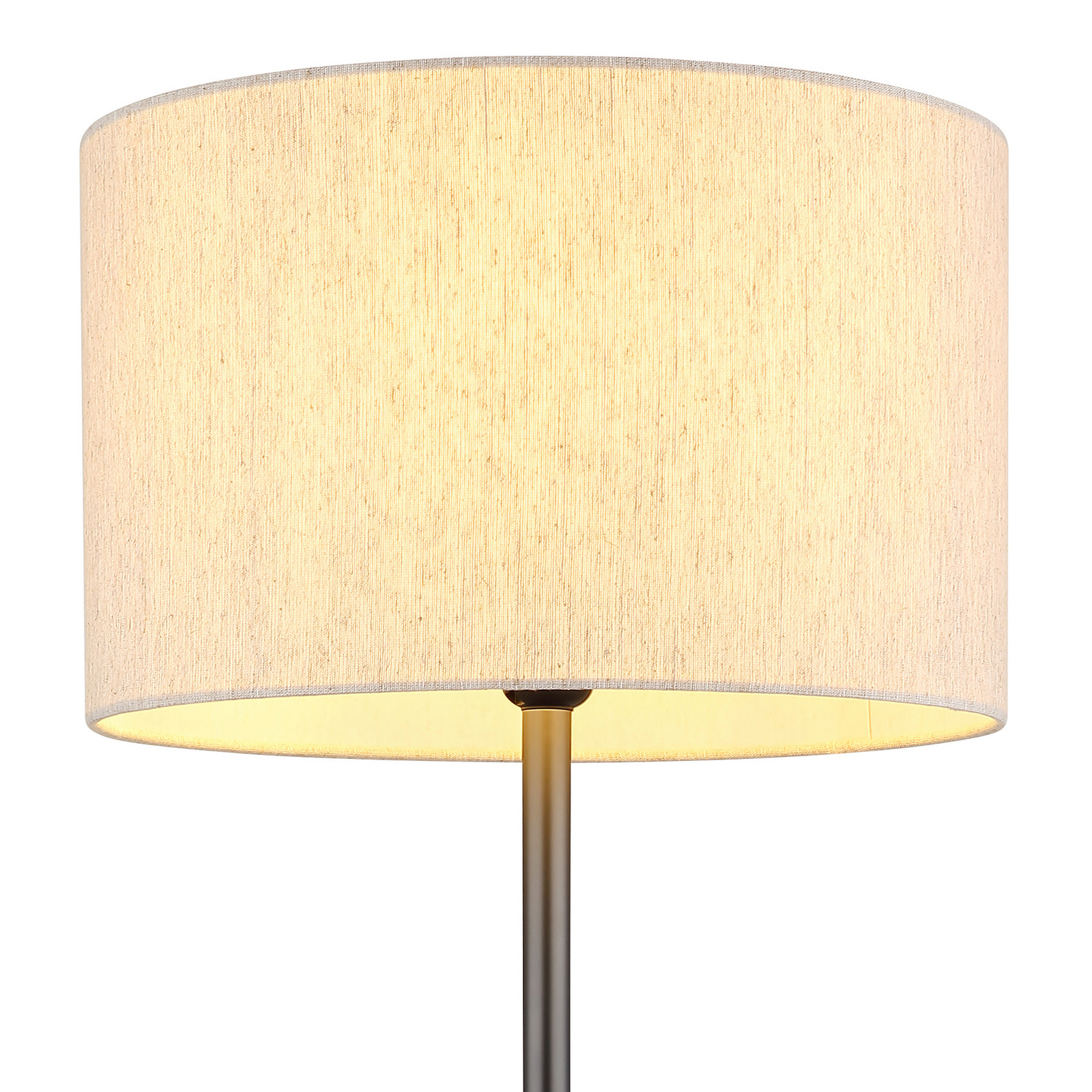 Стелажна лампа Thea, кремаво/черно матово, лен, височина 160 cm Стелажна лампа Thea, кремаво/черно матово, лен, височина 160 cm