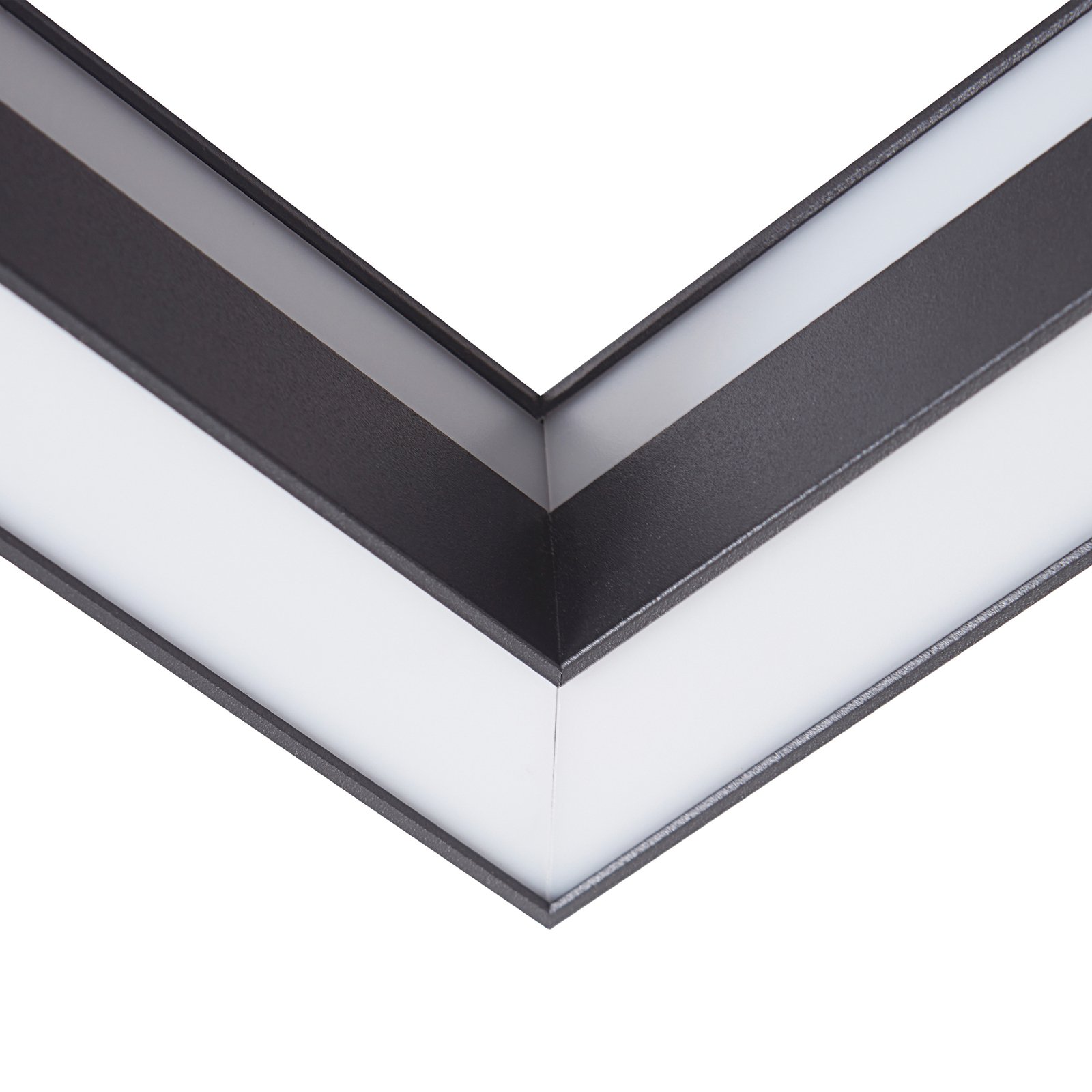 Stropní svítidlo Lucande Smart LED Tjado, černé, 30 cm