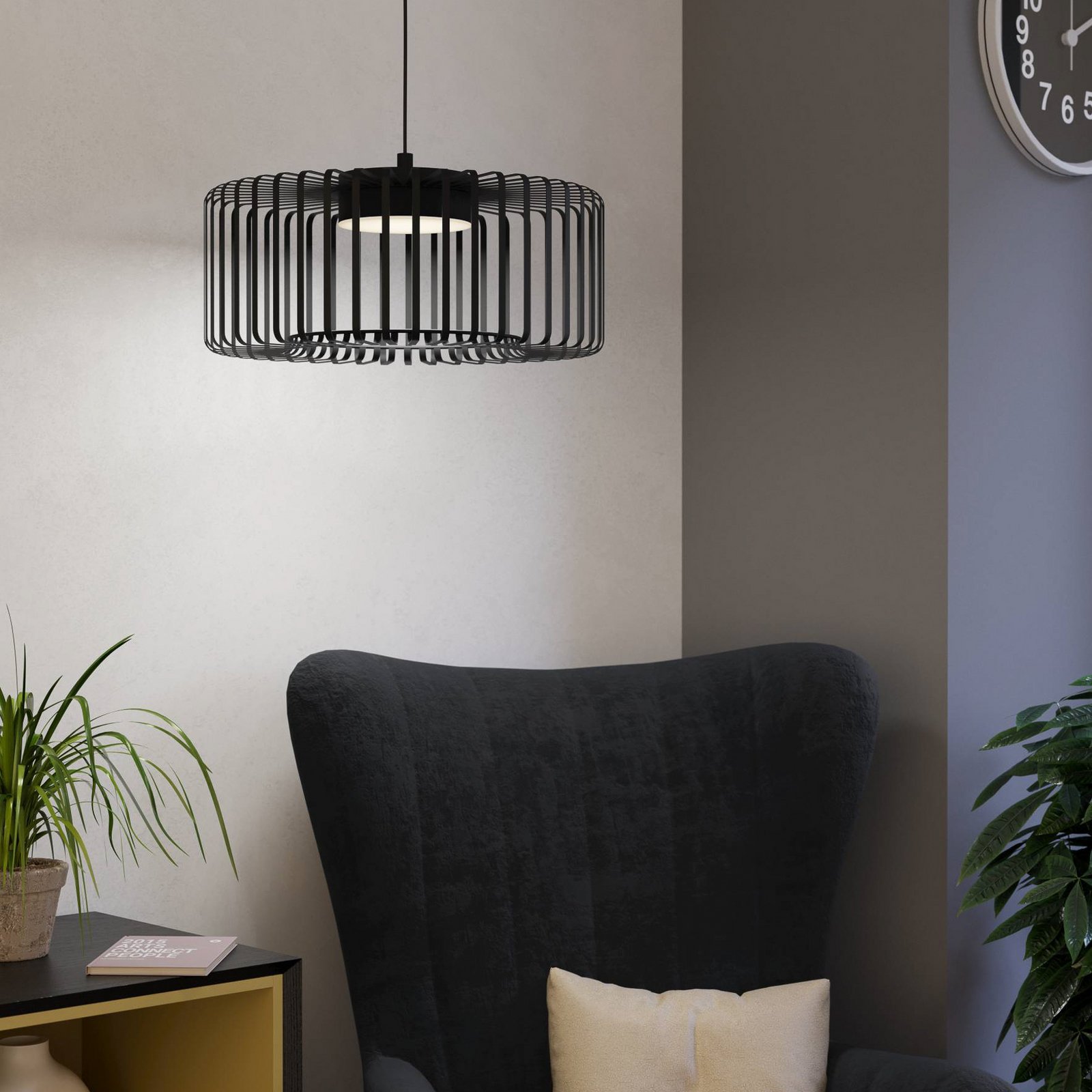 EGLO connect LED pendant light Ginestrone-Z, 1-bulb, black