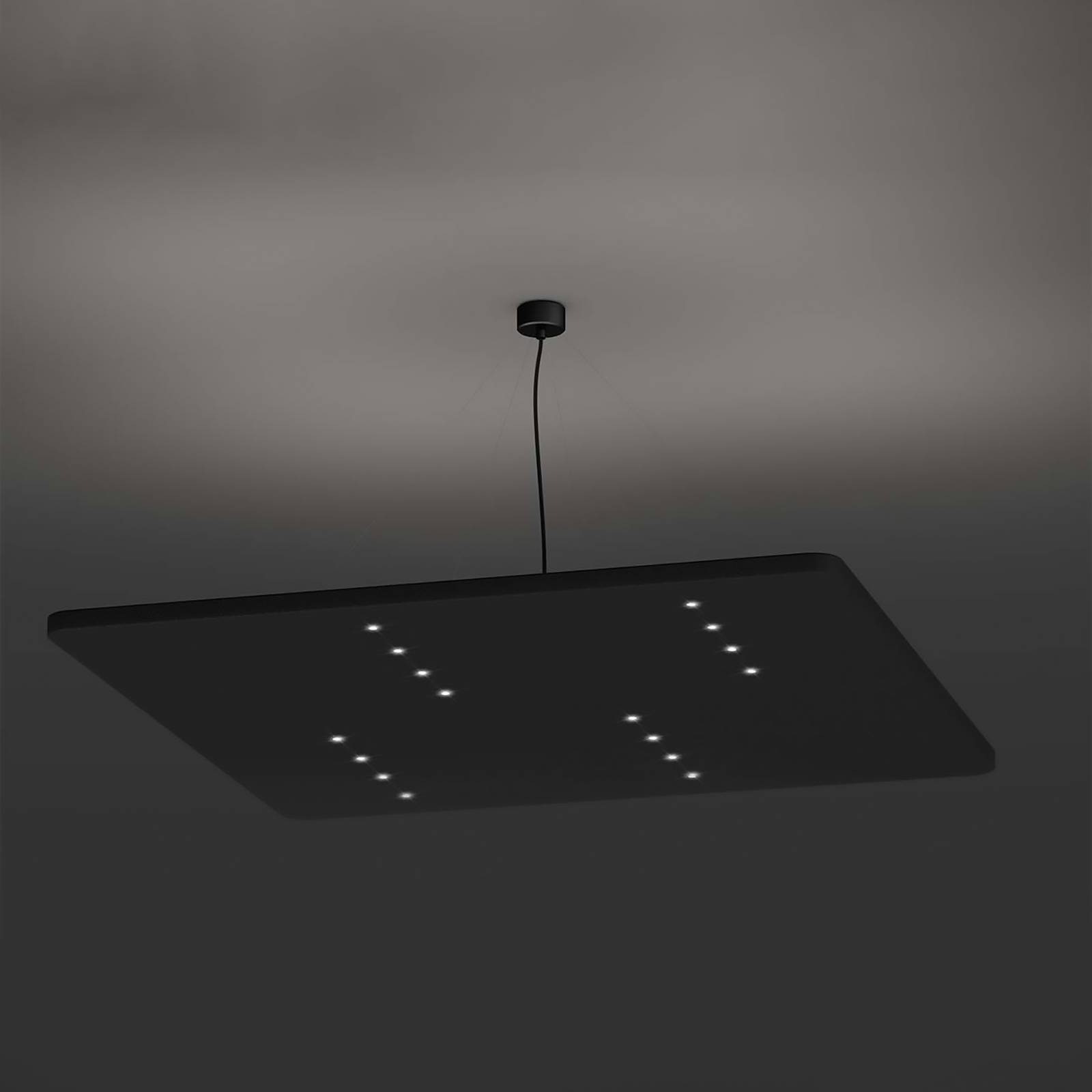 Image of LED-Works Austria LEDWORKS Sono-LED Square 16 suspendu 940 38° noir 