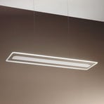 Lámpara colgante LED Antille, rectangular, blanco