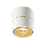 Egger DLS LED-Deckenspot Clippo, weiß-gold, 3.000K