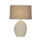 Stolní lampa Adelaide, krémová, výška 59,5 cm, textil/resin