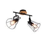 Lindby Riano foco, jaula, negro, 2 luces