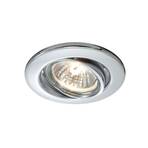 Recessed spotlight GU10 without a bulb chrome