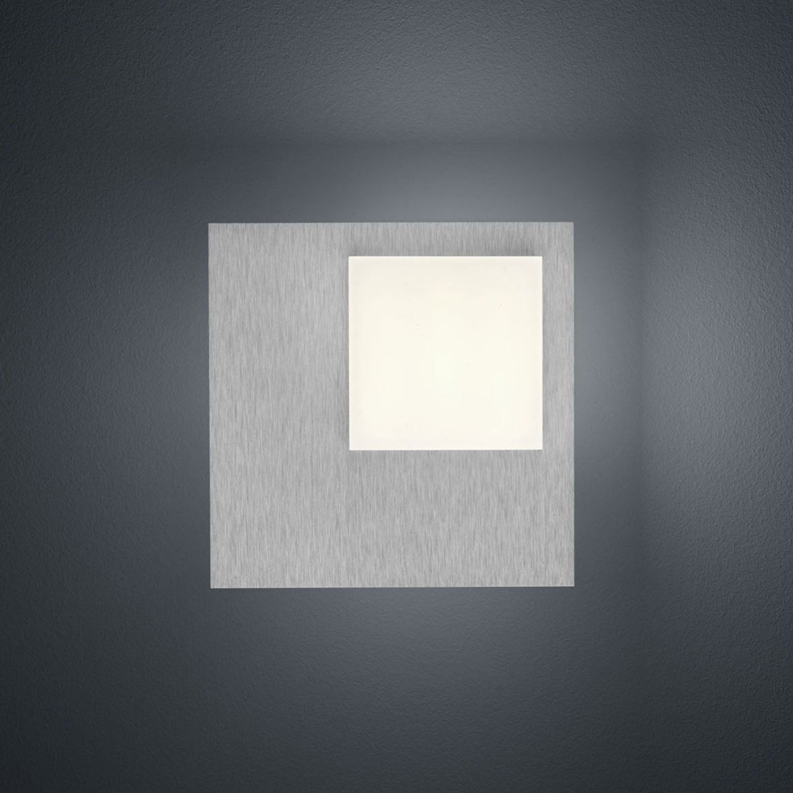 BANKAMP Cube LED-loftlampe, 8 W, sølv