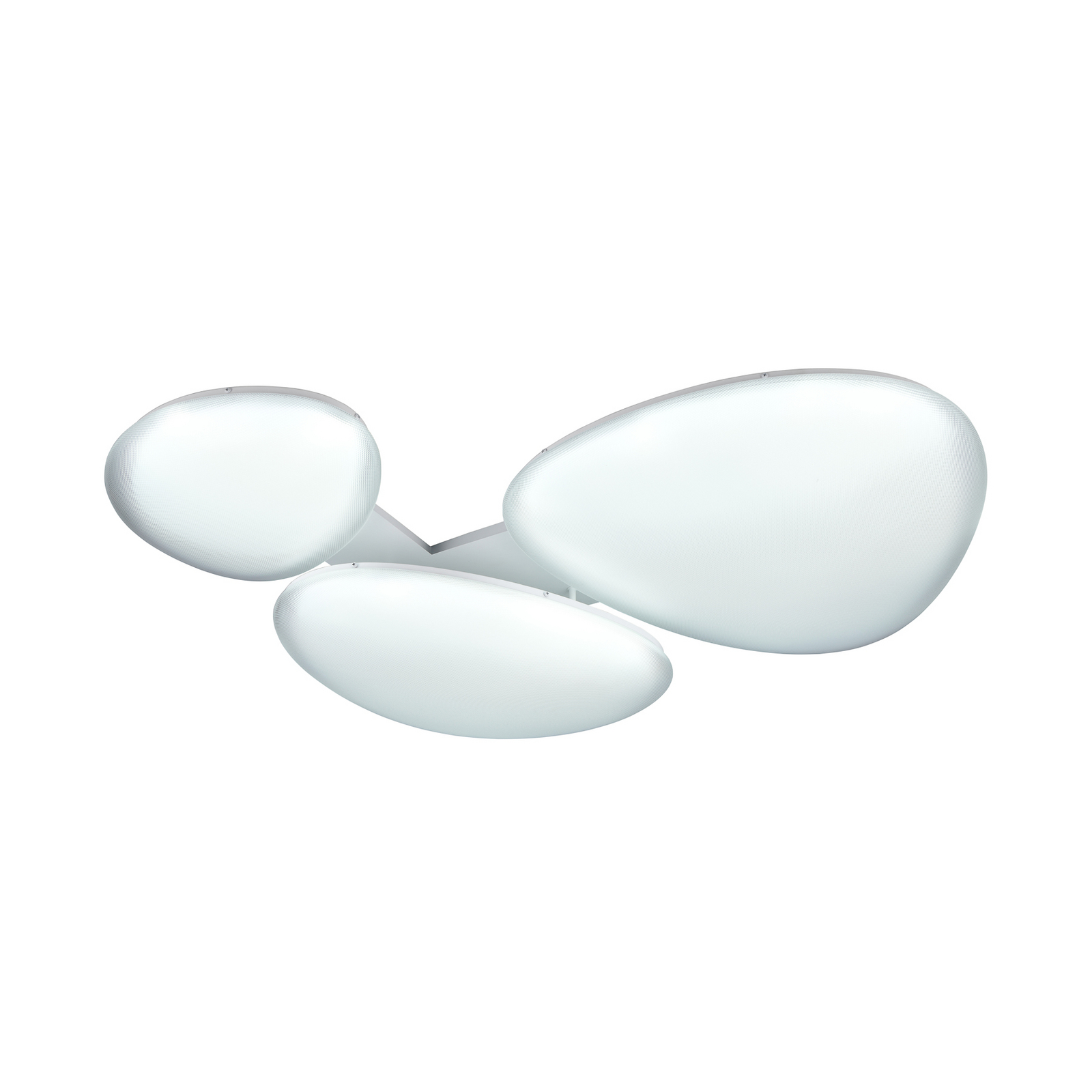 LED plafondlamp Ozera, lengte 95 cm, wit, kunststof, CCT, 3-lamps. LED plafondlamp Ozera, lengte 95 cm, wit, kunststof, CCT, 3-lamps.