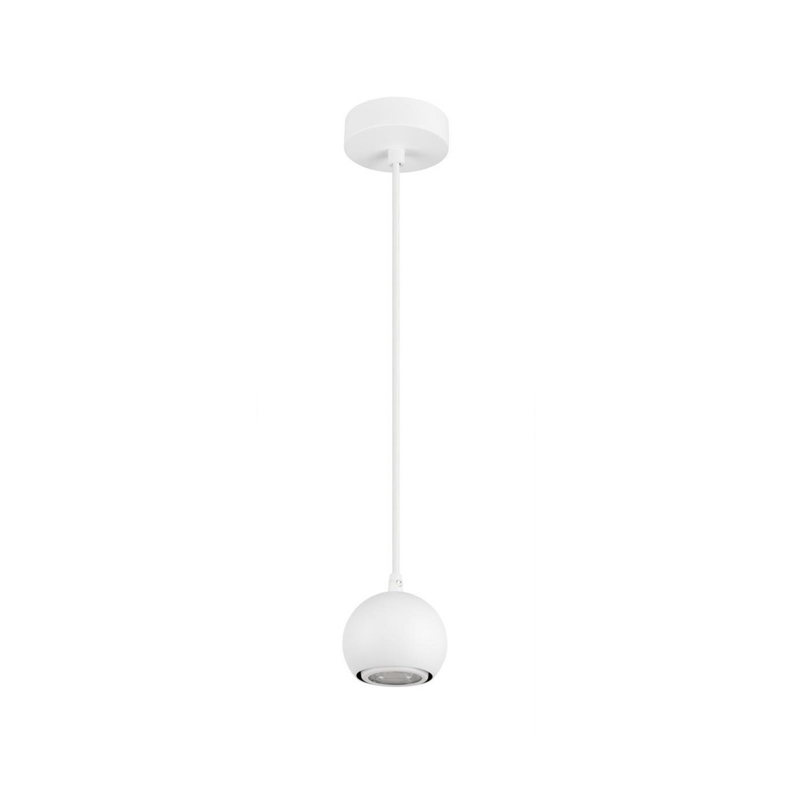 SLV Light Eye 90 hanging light, white, Ø 9 cm, metal