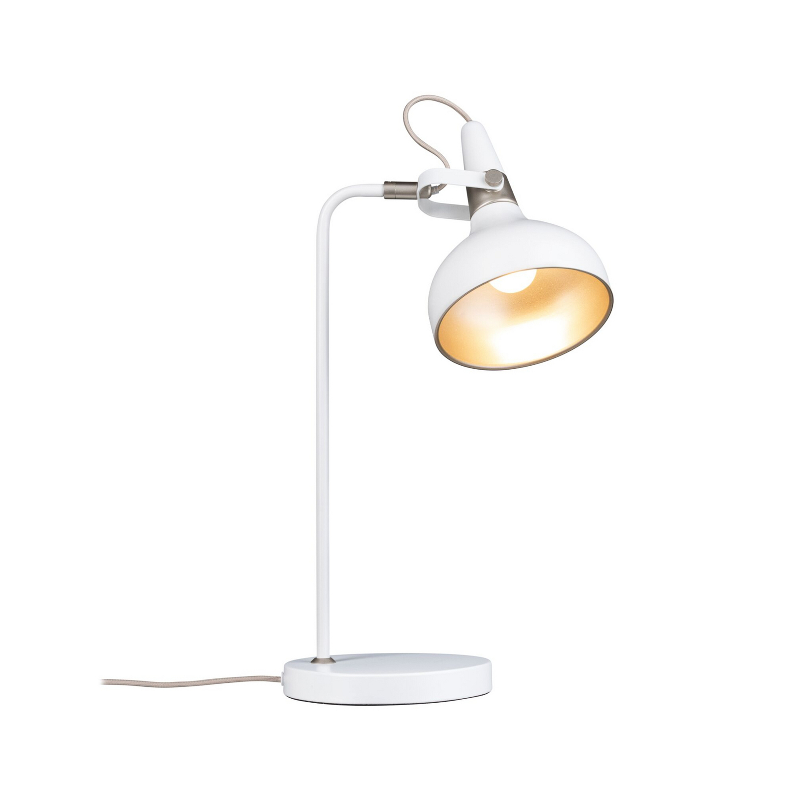 Paulmann Juna STYLE table lamp, white, height 51 cm, metal Paulmann Juna STYLE table lamp, white, height 51 cm, metal