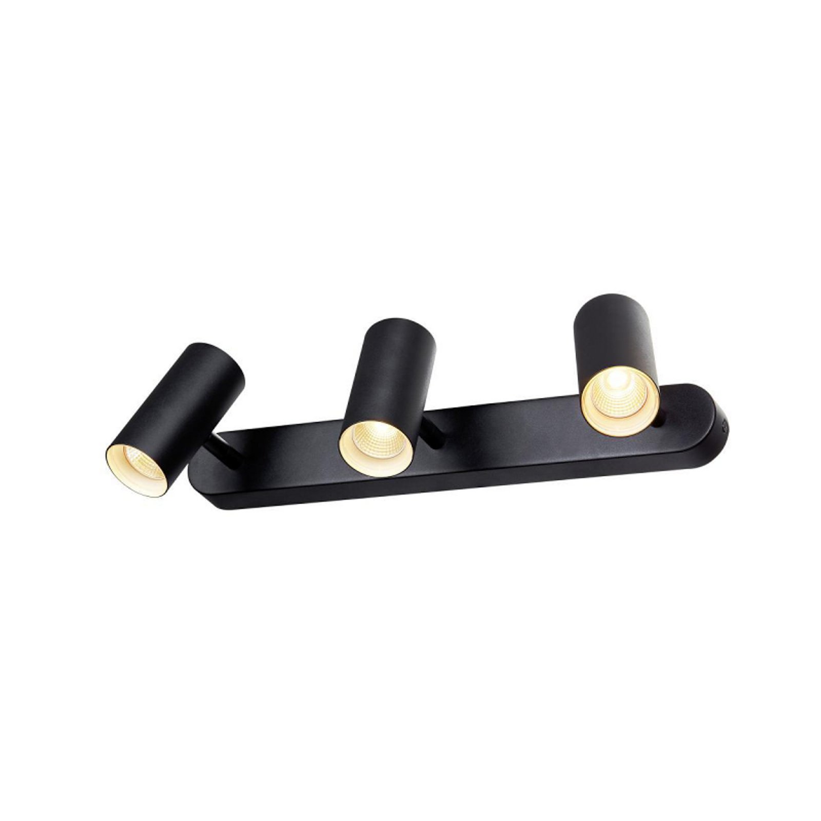 SLV LED plafondspot Noblo, 2.700 K, zwart, lengte 40 cm