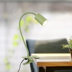 LED skavas lampa Fleks, gaiši zaļa, elastīga, metāla