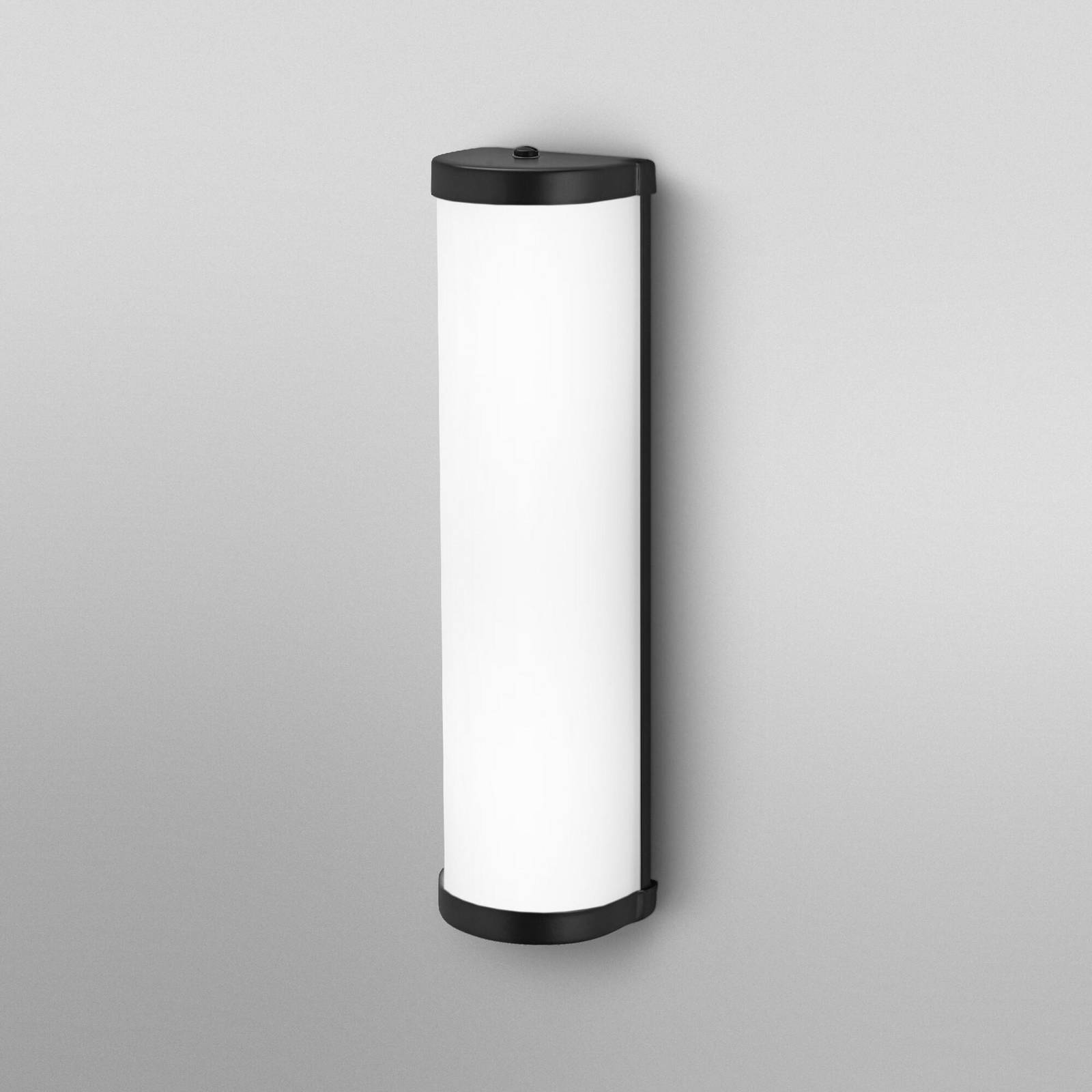 Lampa ścienna OSRAM BATHROOM czarna długość 46 cm metal/szkło IP44