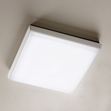 Eckige LED-Außendeckenleuchte Desdy