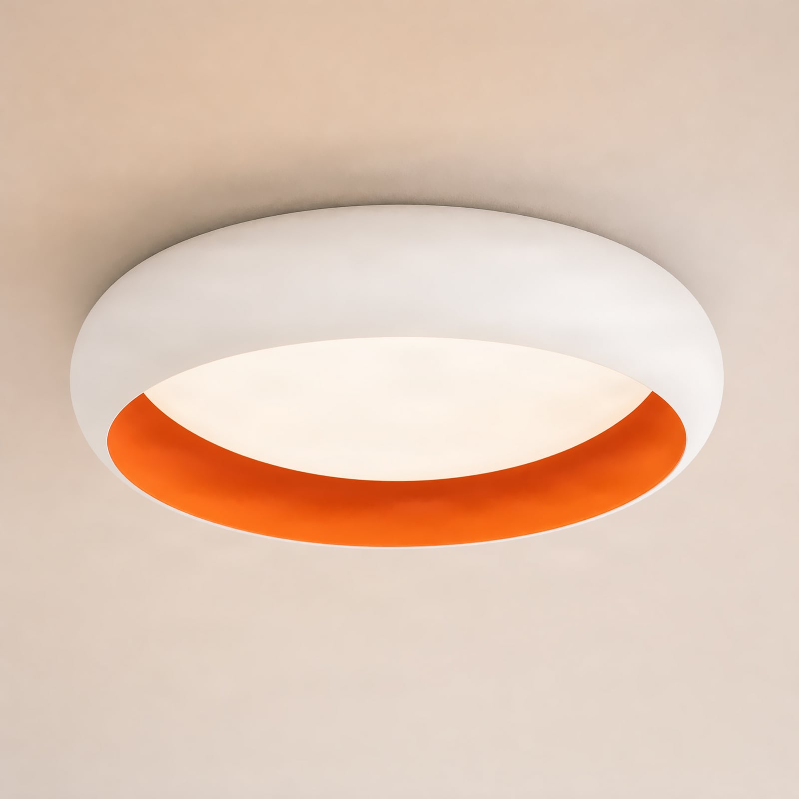 Plafonieră LED Lindby Serava, albă, Ø 60 cm, dimabilă Plafonieră LED Lindby Serava, albă, Ø 60 cm, dimabilă