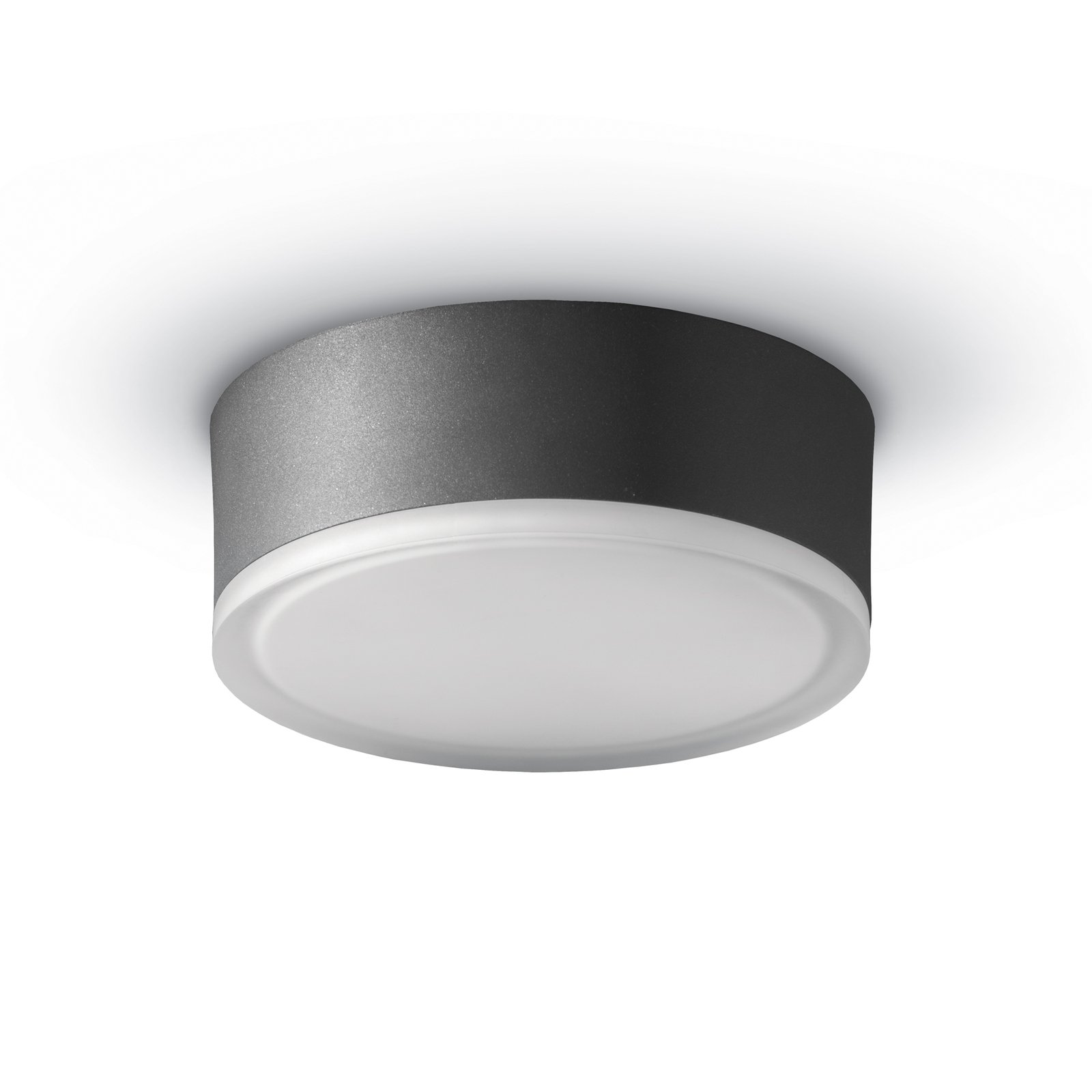 1421 LED ceiling light outdoors graphite Ø 20.5 cm