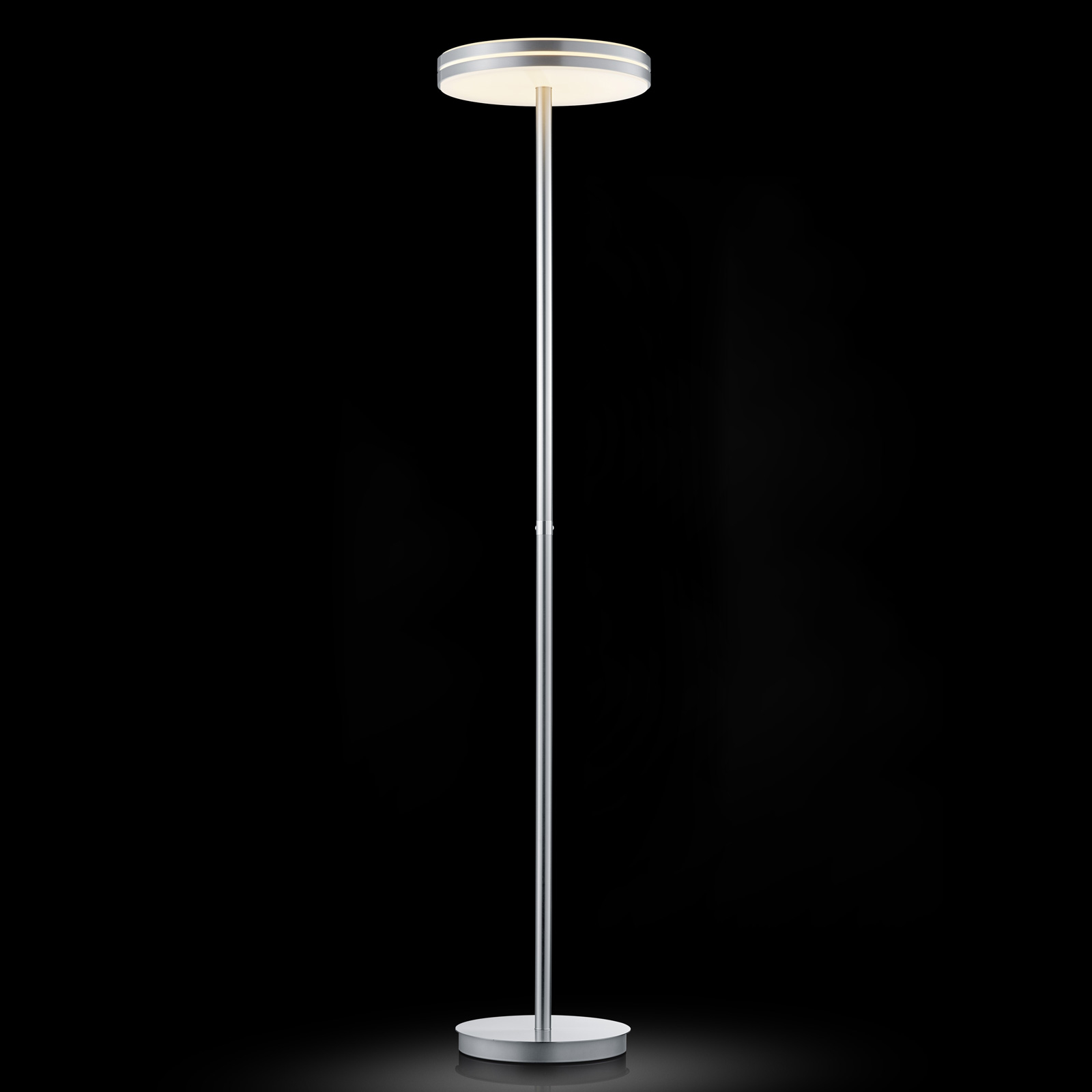 BANKAMP Gem LED floor lamp with touch dimmer, for Living / Dining Room, metal, plastic, 75 W, energy efficiency: A+, H: 176 cm