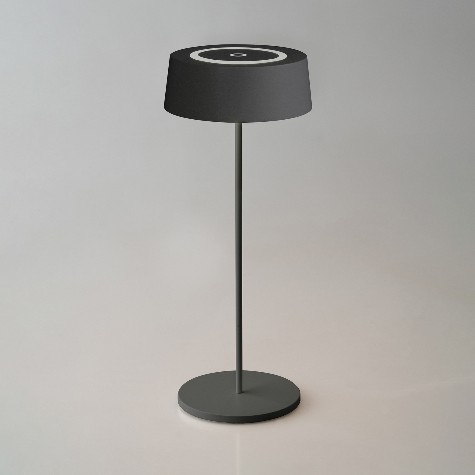 Cocktail LED battery table lamp, dimmable, black