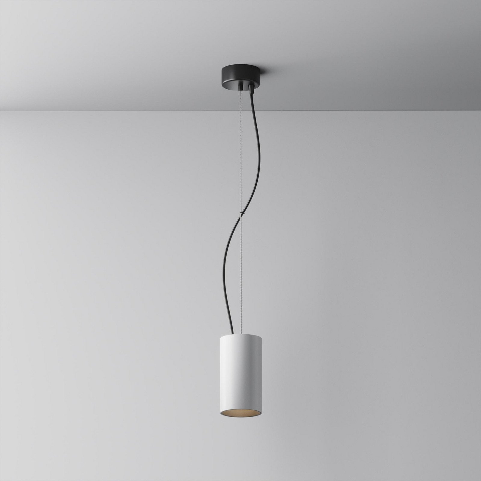 Maytoni lampă suspendată LED Efir alb Ø 75 cm 15 W 38° - Camera de zi / sufragerie - modern - alb negru - Aluminiu