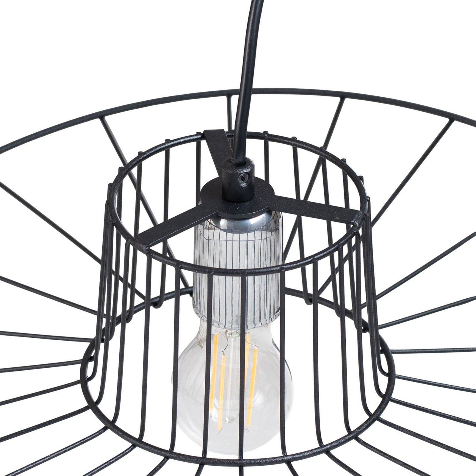 Suspension Tel, noir, Ø 50 cm, métal