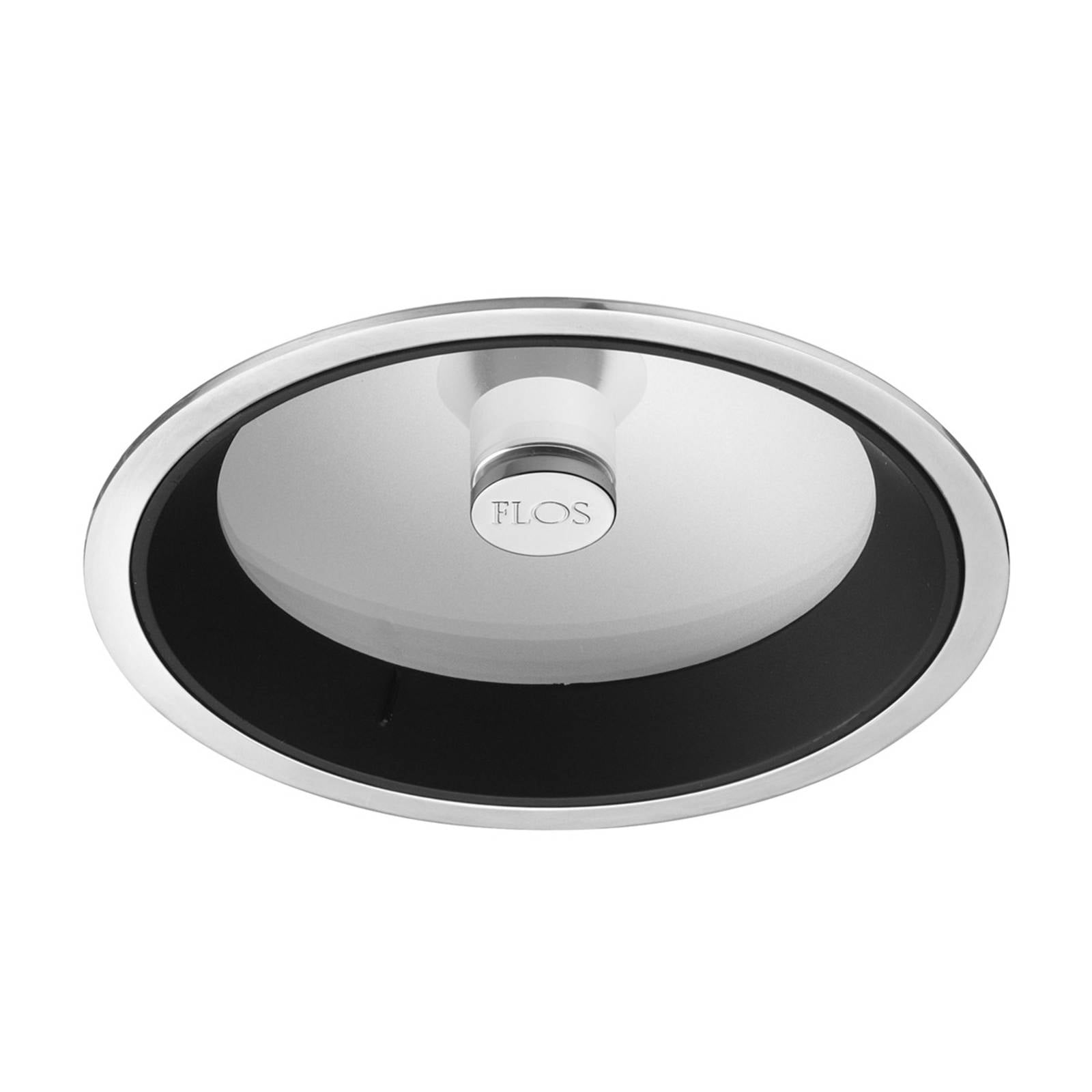 FLOS Wan - Hochvolt-Einbaudownlight, alu