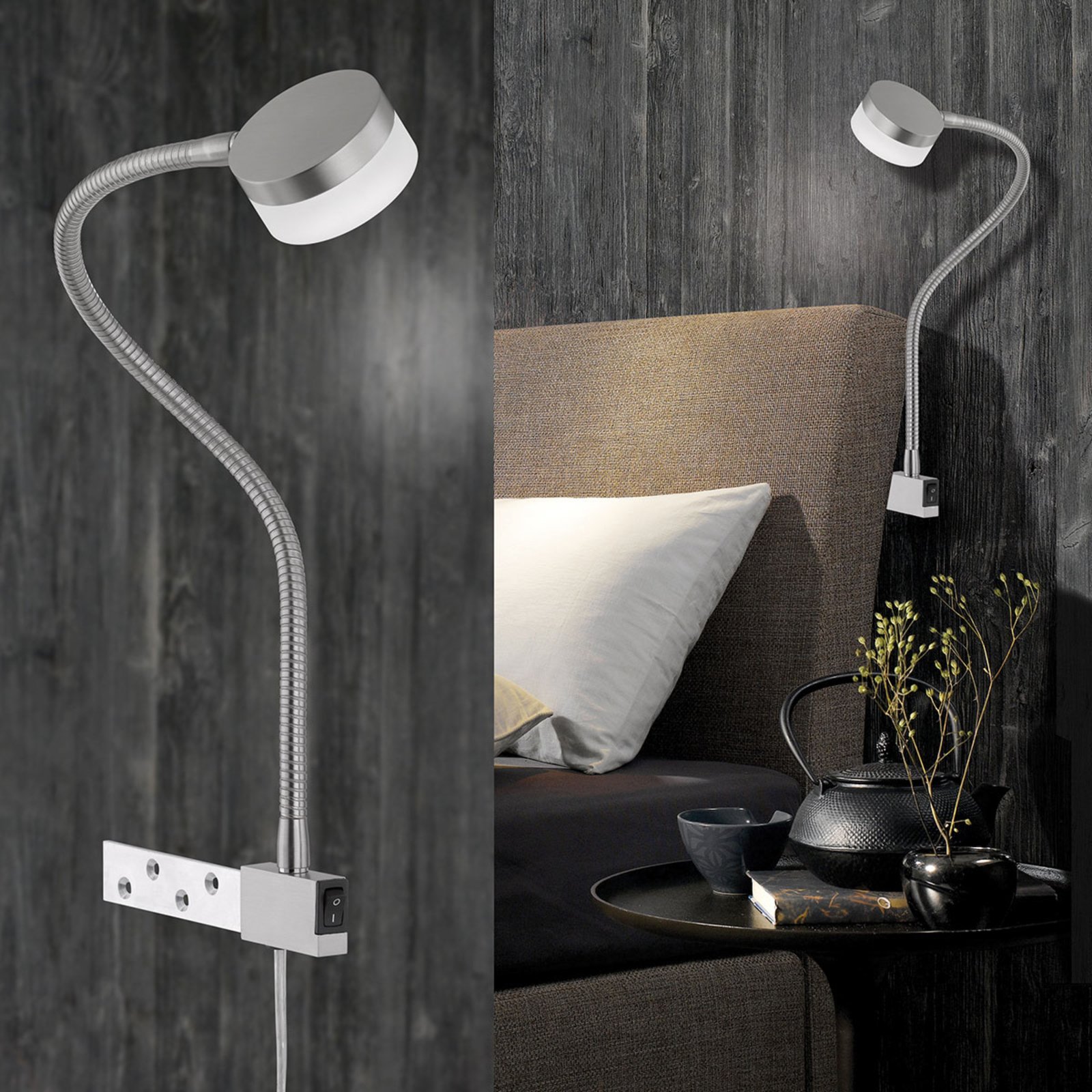 Lámpara de pinza LED regulable Lug