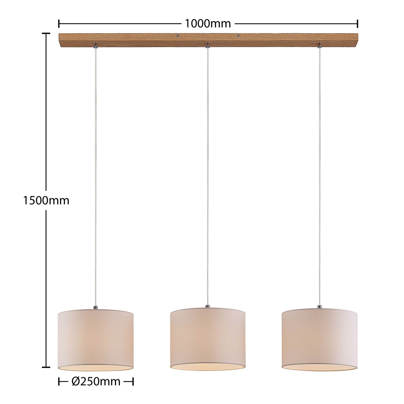 Imarin 3 Pendelleuchte White - Lindby