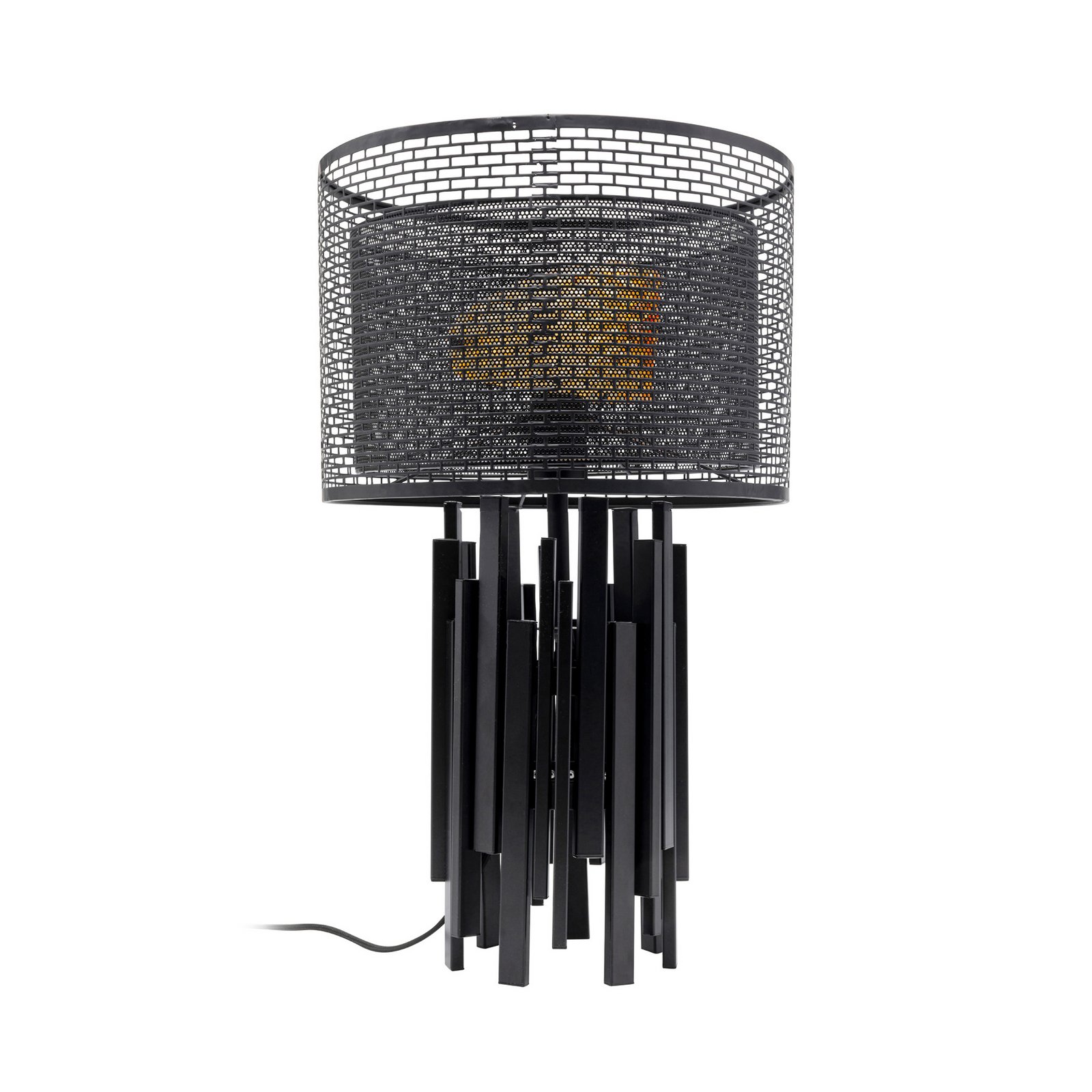 KARE Tischleuchte Coachella Glam, schwarz/gold, 59 cm, E27