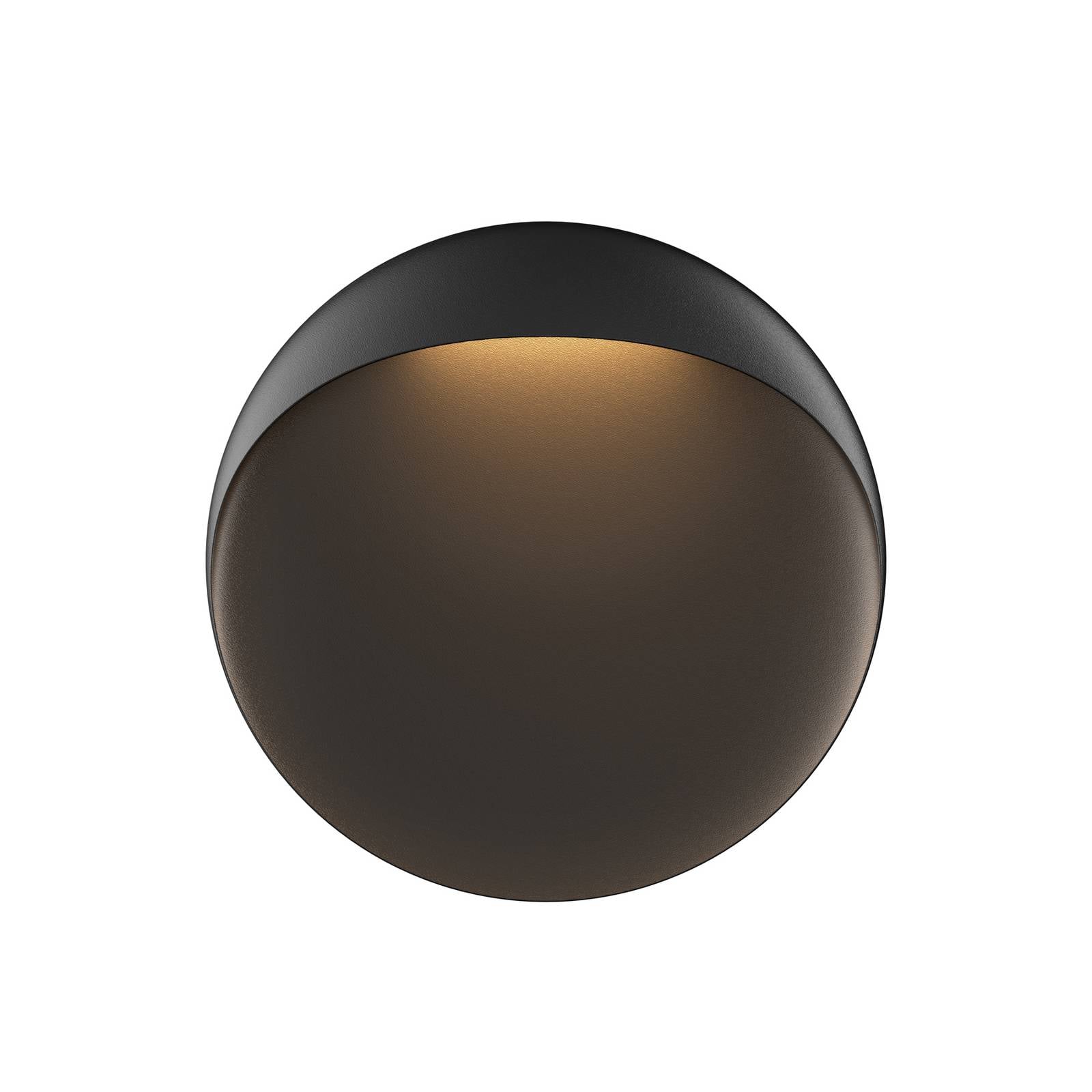 Louis Poulsen LED-Wandlampe Flindt, schwarz 2.700 K Ø 40 cm