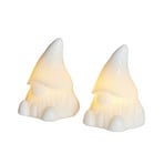 LED decorative figure Coco, white, height 10 cm, set of 2 wax batteries
