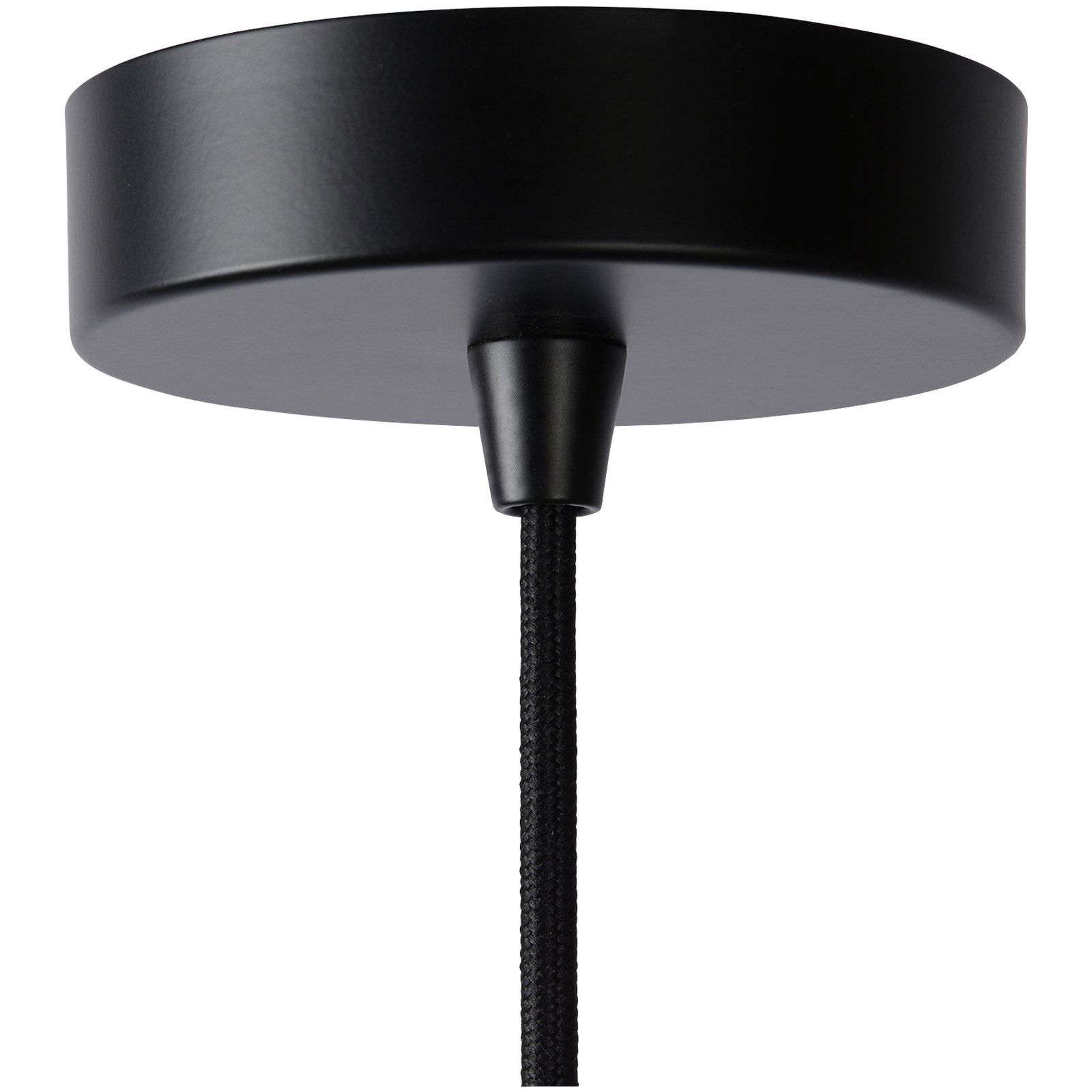 Hanglamp Mesh, trapeziumvormig, Ø 45 cm, zwart