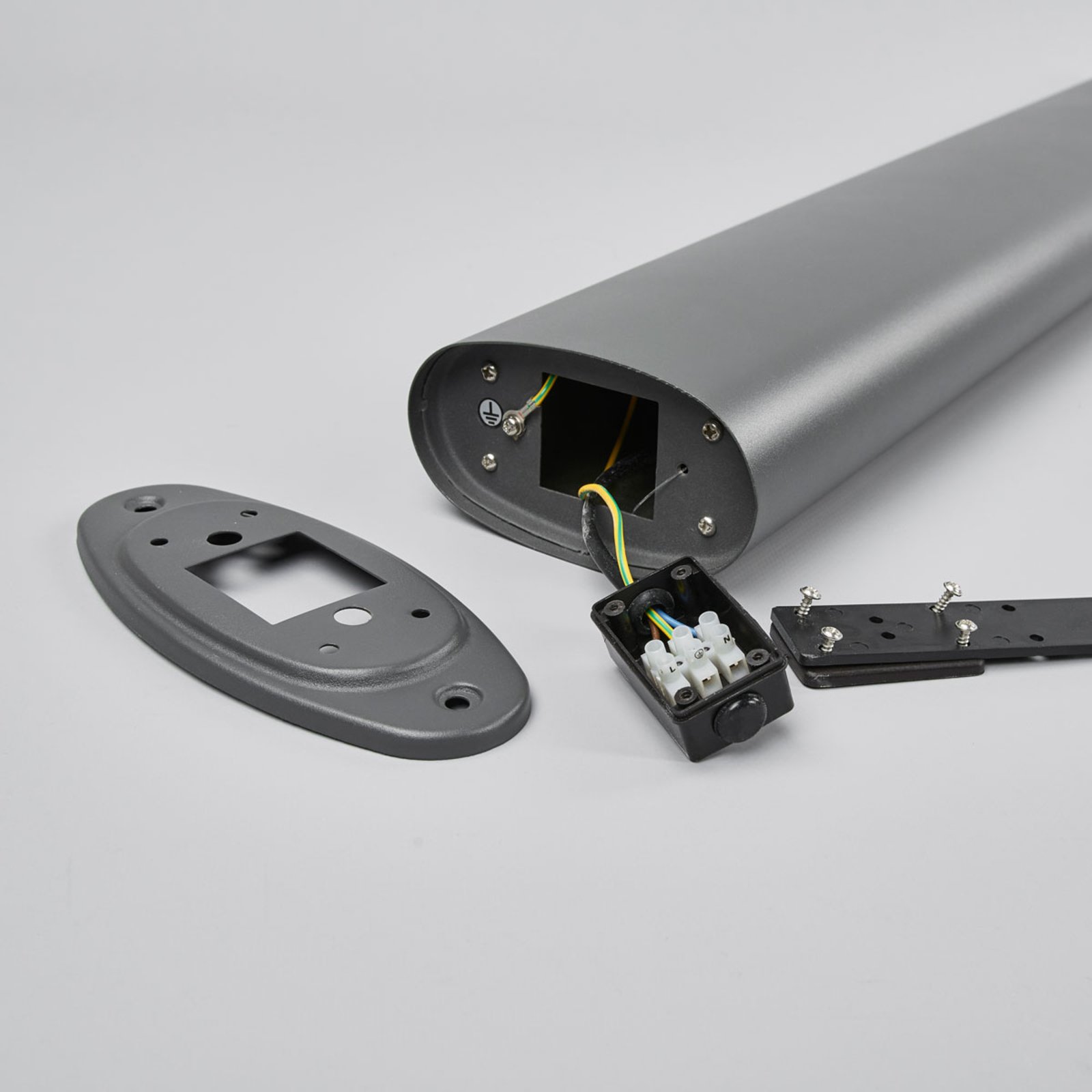 Marius LED Tuinlamp w/Sensor Dark Grey - Lindby