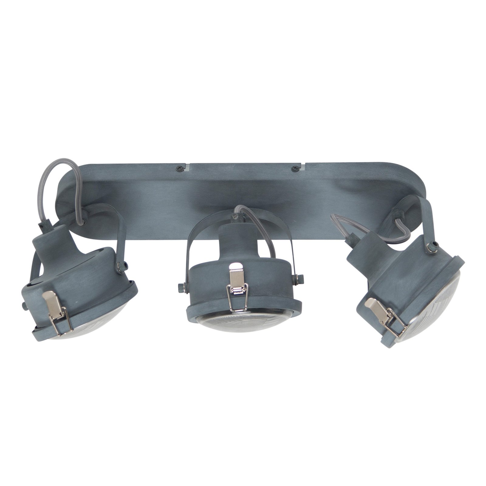 Satellite industrial ceiling light in grey