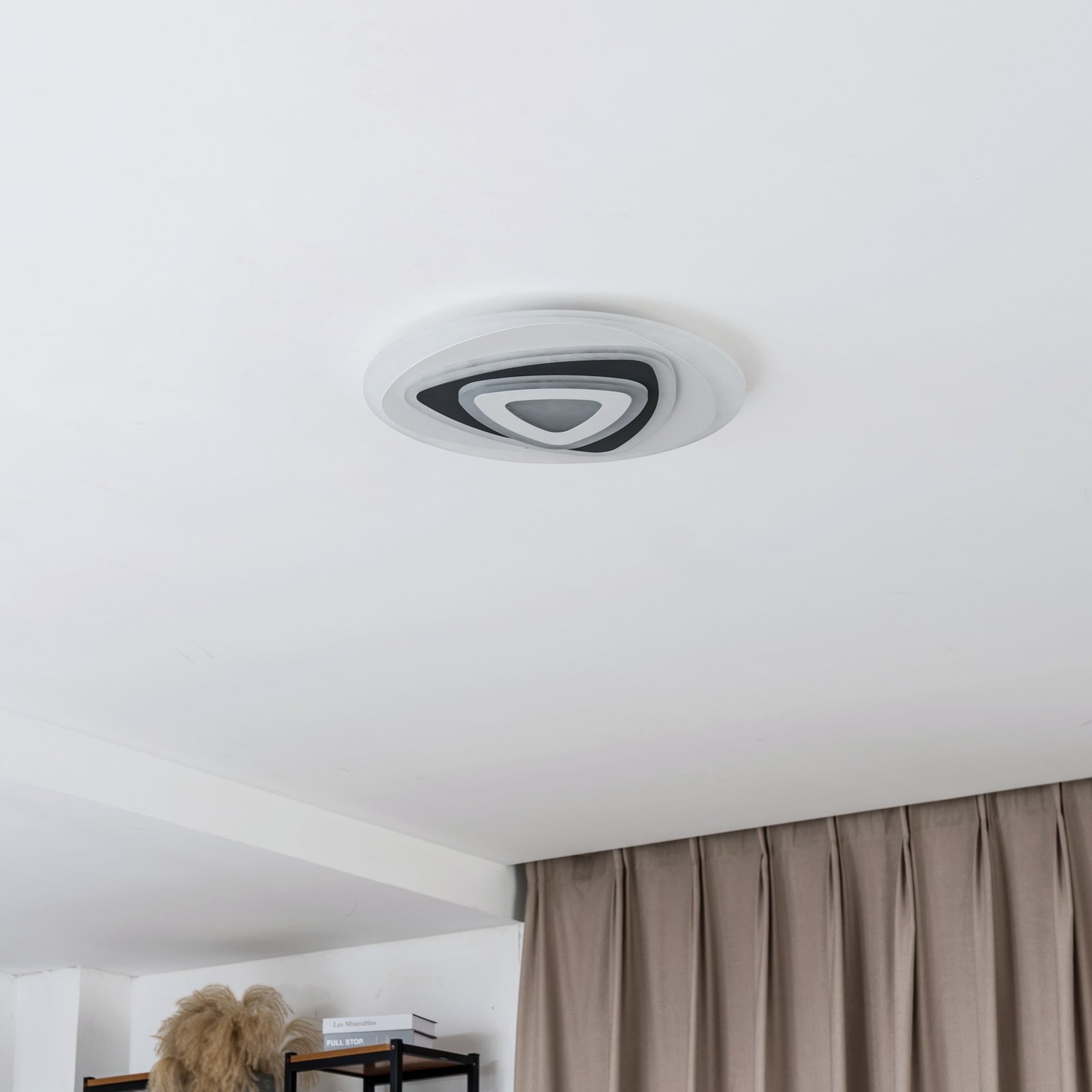 Rebeka LED Ceiling Lamp White/Anthracite - Lindby
