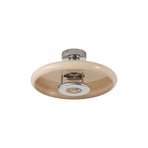 Branford loftlampe, retro, Ø 35 cm, beige, metal - Lindby