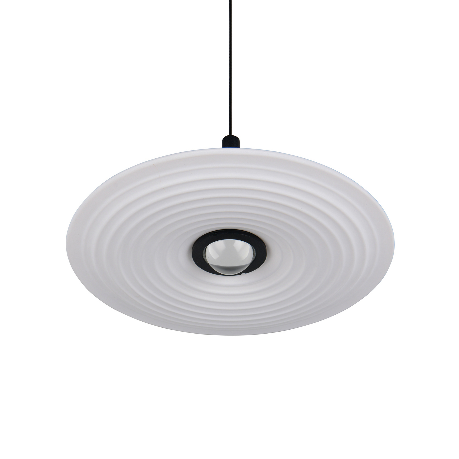 LED висяща лампа „Sirena“, бяла, Ø 20 см, стъкло, CCT LED висяща лампа „Sirena“, бяла, Ø 20 см, стъкло, CCT