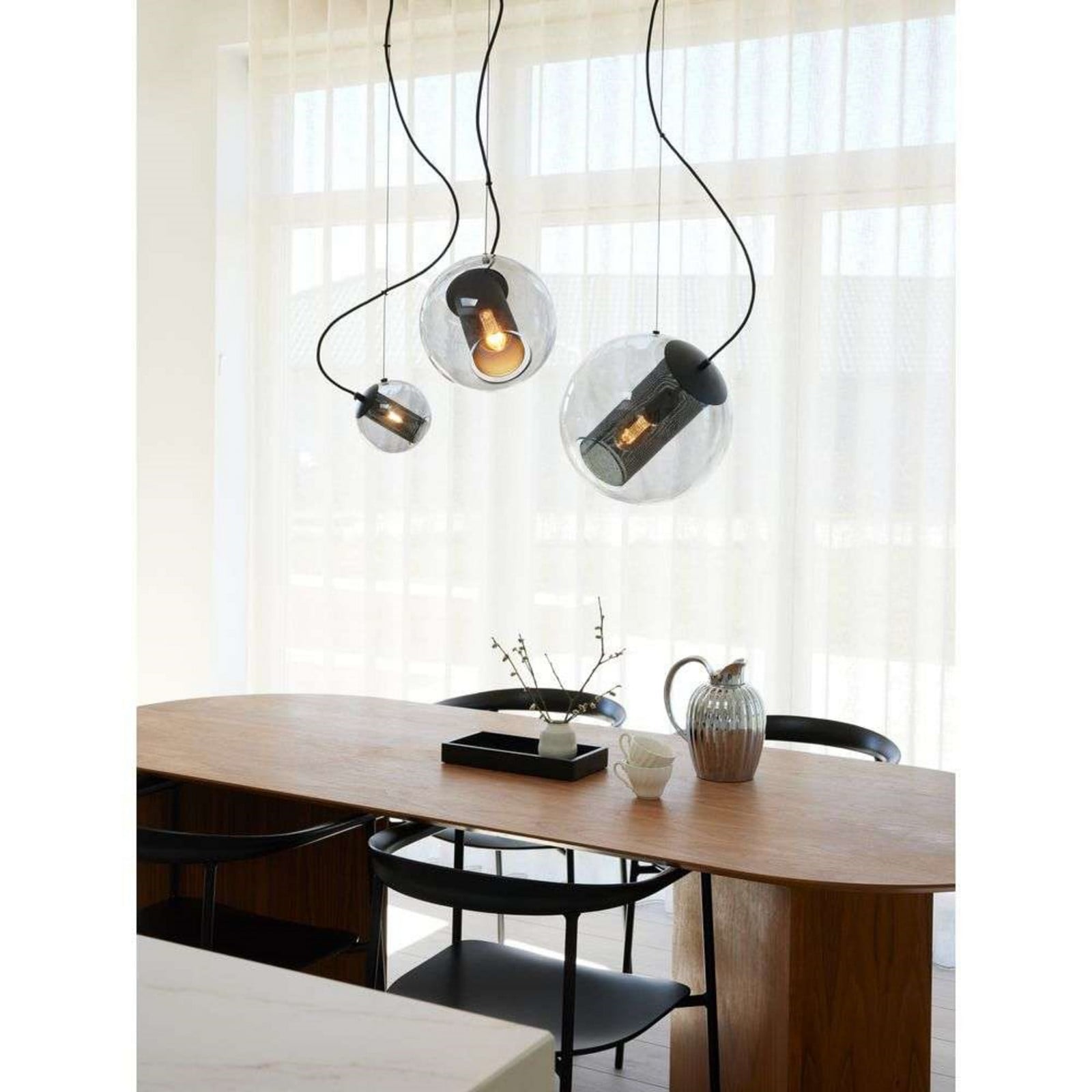 Forty-Five Pendelleuchte Ø15 Smoke Halo Design - Esszimmer - Metall