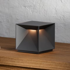 Lampada da tavolo LED Nutalis, grigio grafite, IP54, dimmerabile