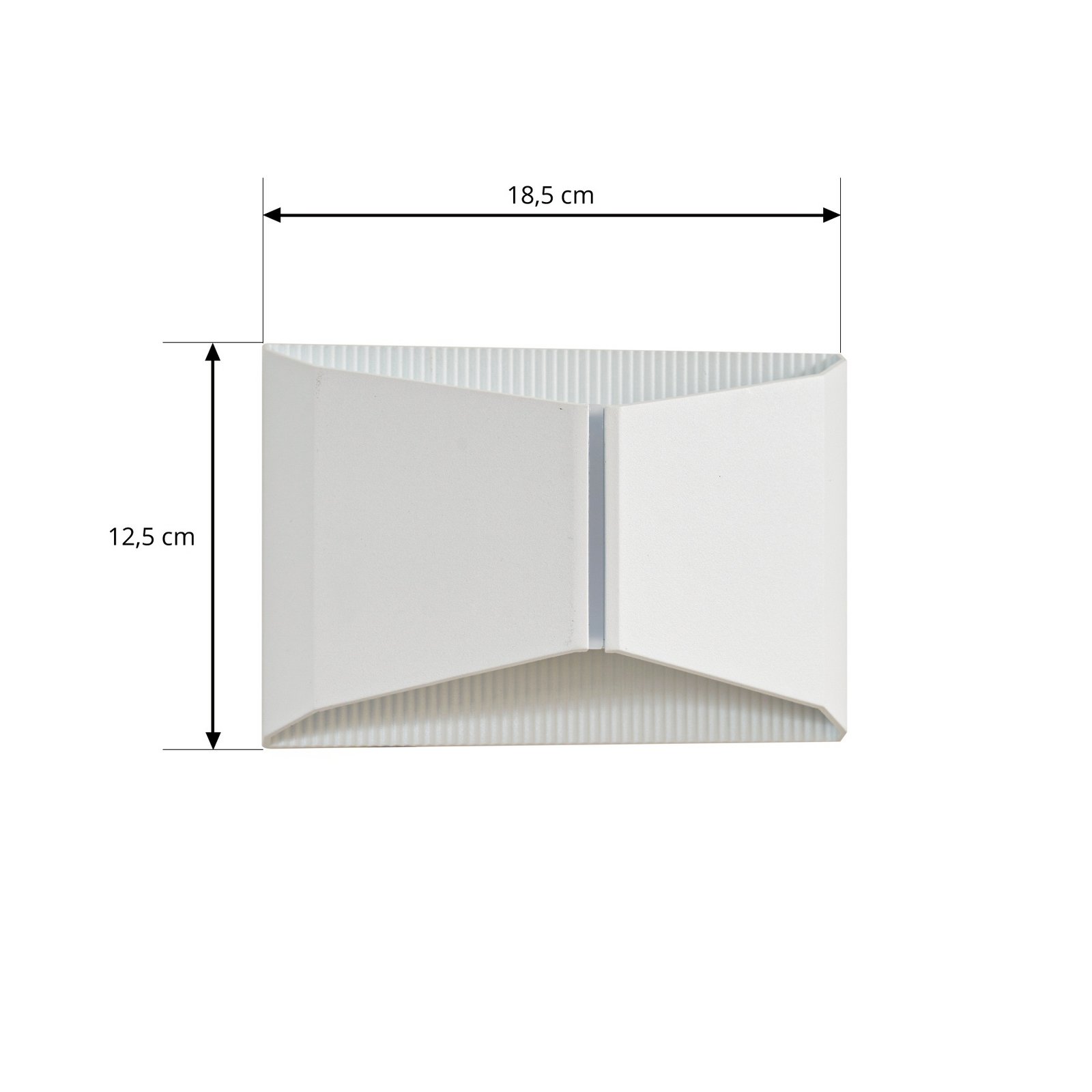Lindby Outdoor LED Wall lamp,mat white