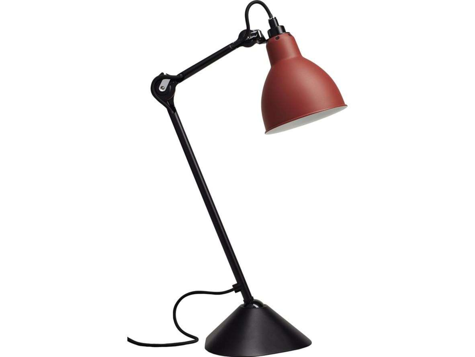 205 Stolní Lampa Red/Black - Lampe Gras