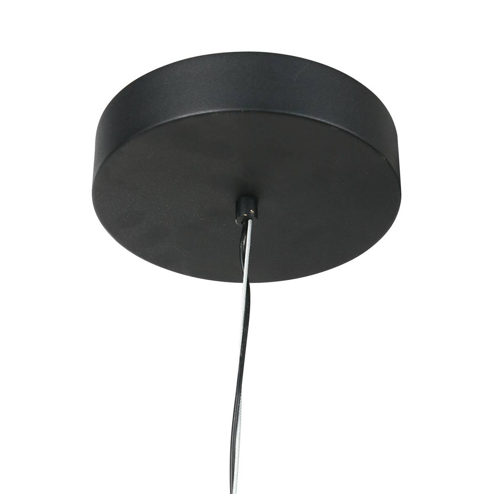 Lampa wisząca Mykty LED, metal, czarny, matowy dyfuzor